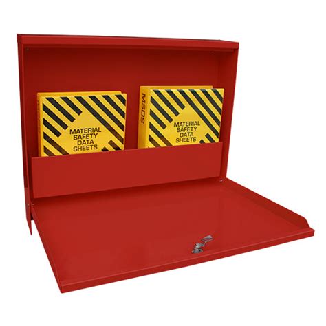 metal box hazmat|emergency information box.